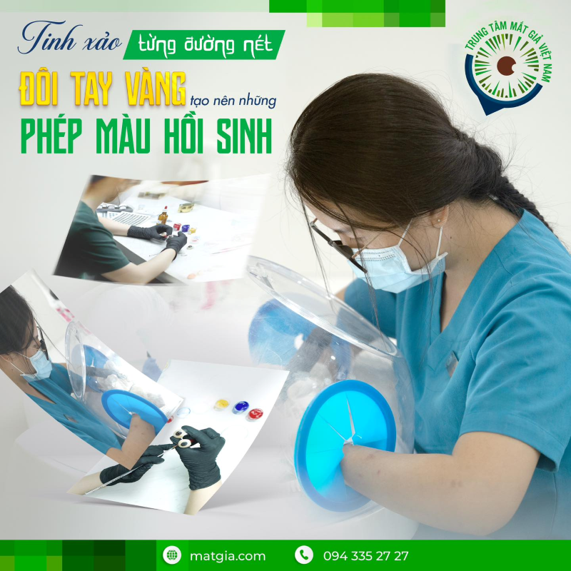 Đôi tay vẽ lại ánh nhìn - Nghệ thuật chế tác mắt giả tại Trung tâm Mắt Giả Việt Nam!