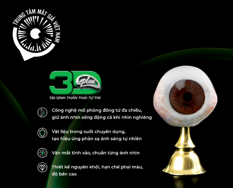 Mắt giả cá nhân 3D Plus - Matgia.com