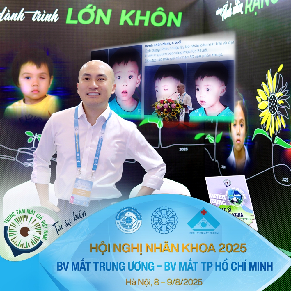 Trung Tâm Mắt Giả Việt Nam báo cáo chuyên sâu về Phục hình mắt trẻ em tại tại Hội nghị Nhãn Khoa Việt Nam 2025